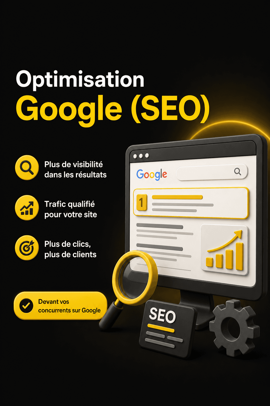 Optimisation Google SEO — plus de visibilité et de trafic qualifié